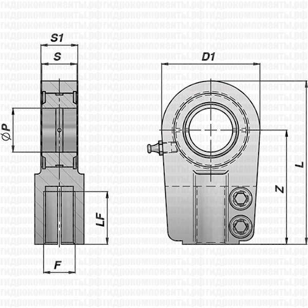 CSTAPR...UGAS ПРОУШИНА С ПРЕСС-МАСЛЕНКОЙ ДЛЯ ГИДРОЦИЛИНДРА